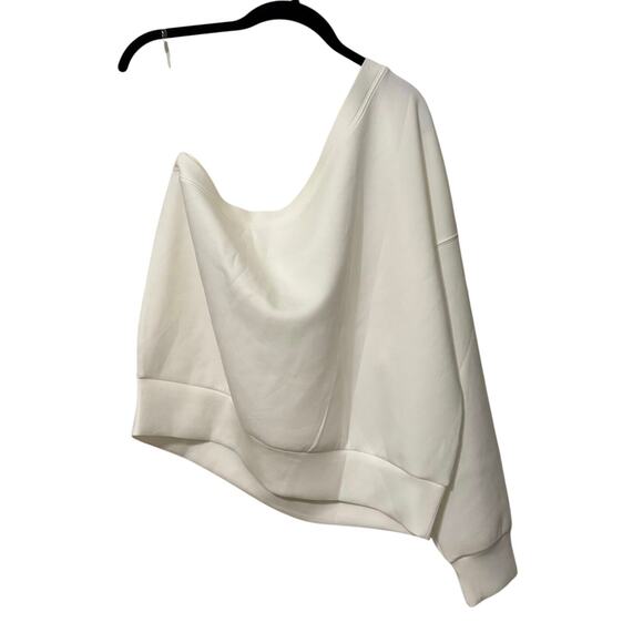 Revolve Spanx Air Essentials White Plus Size One Shoulder Top Size 1X - Picture 4 of 8